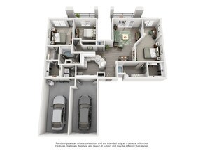 Three Bedroom / Two Bath 2312 floor plan